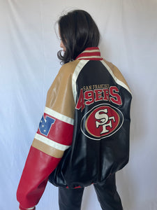 SAN FRANCISCO 49ERS LEATHER JACKET